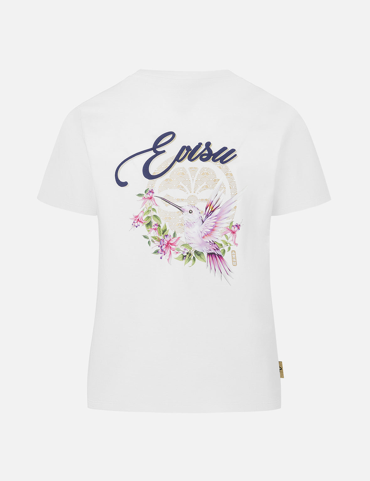 Hummingbird and Magnolia Print Regular Fit T-shirt